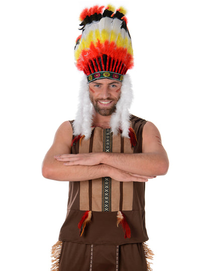 Indiai főnök álruhás ember