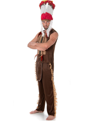 Indiai főnök álruhás ember