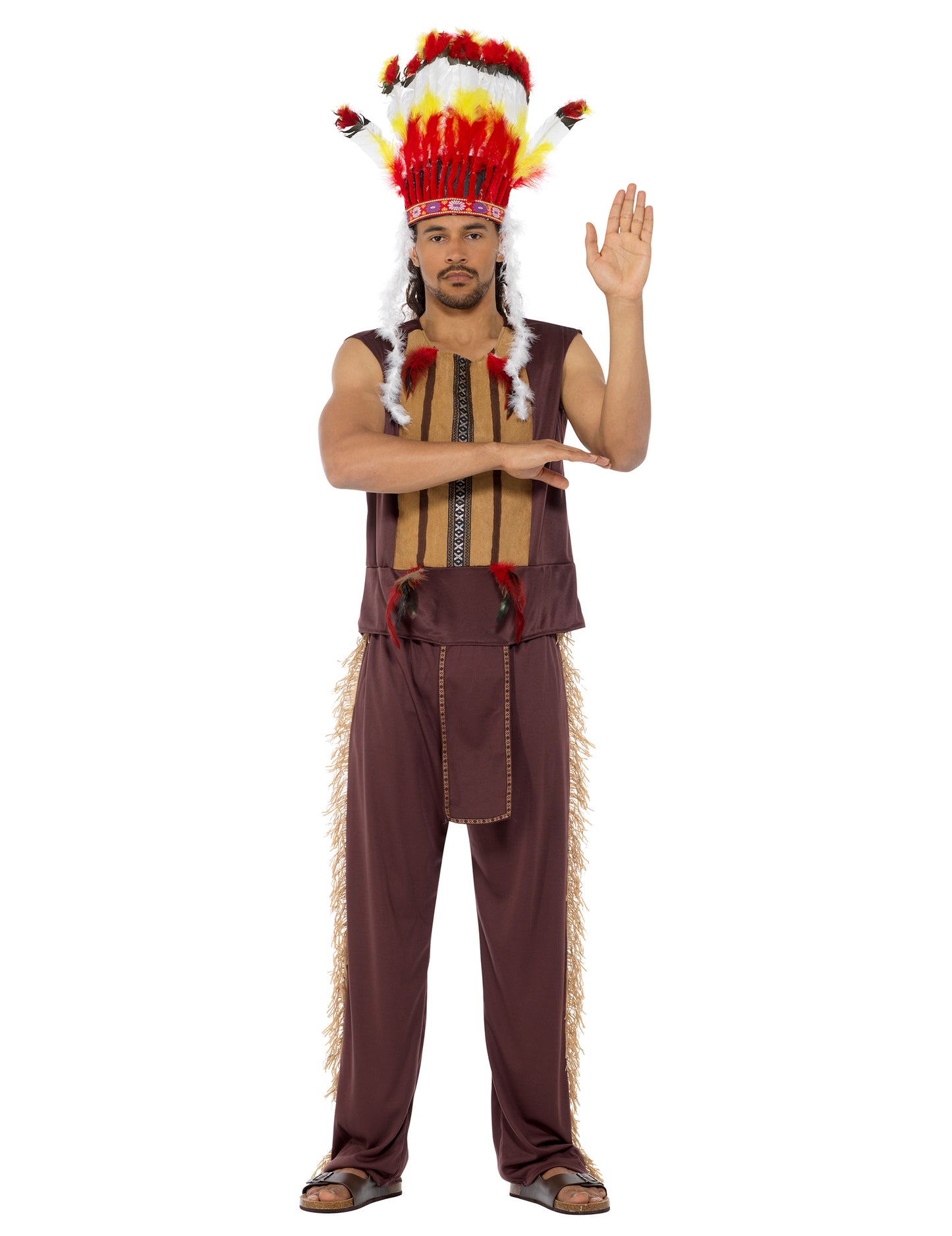 Indiai főnök álruhás ember