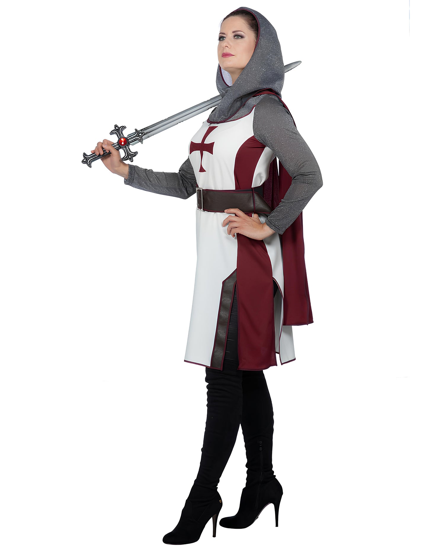 Női luxus templomos lovag jelmez 