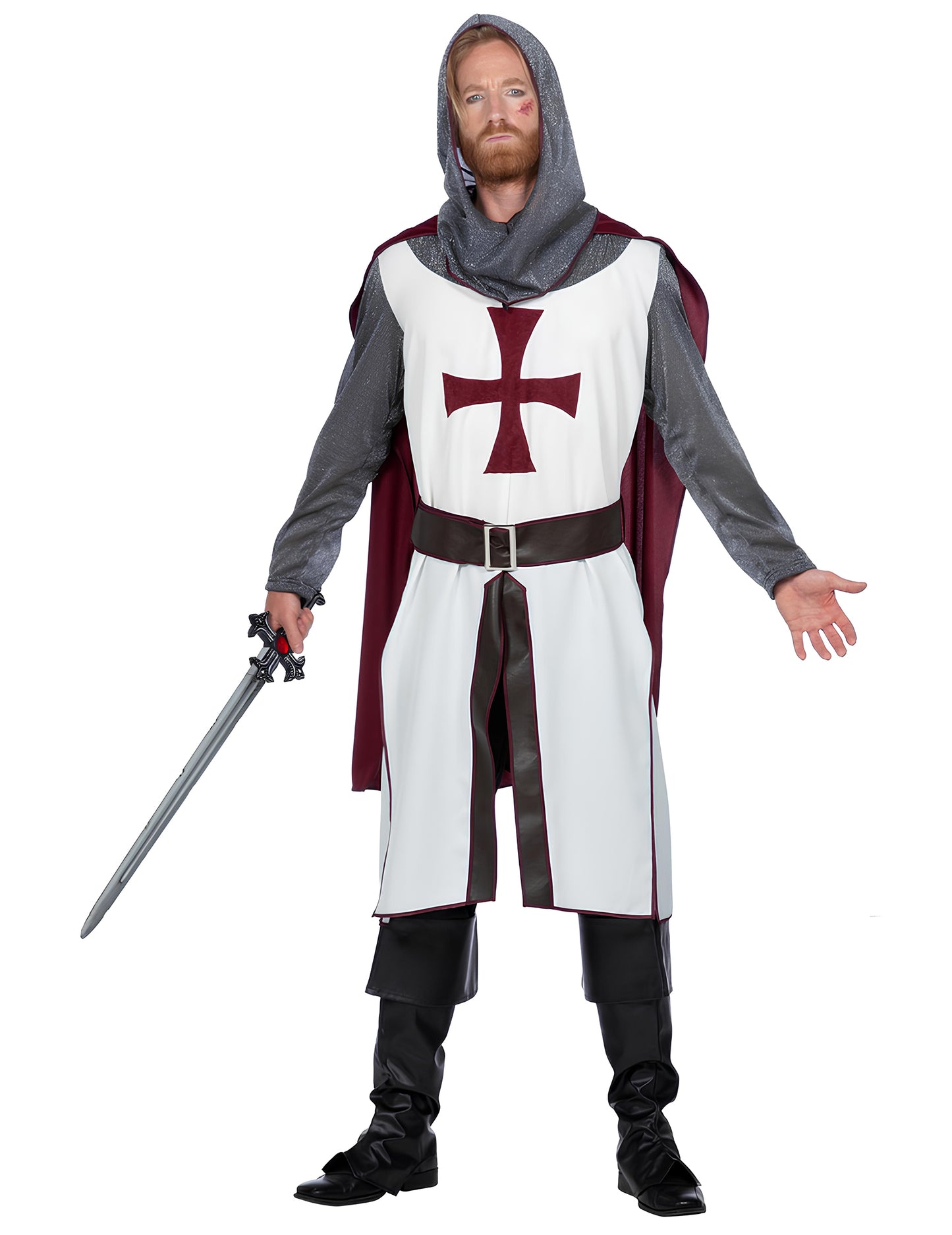 Luxus férfi templomos lovag jelmez 