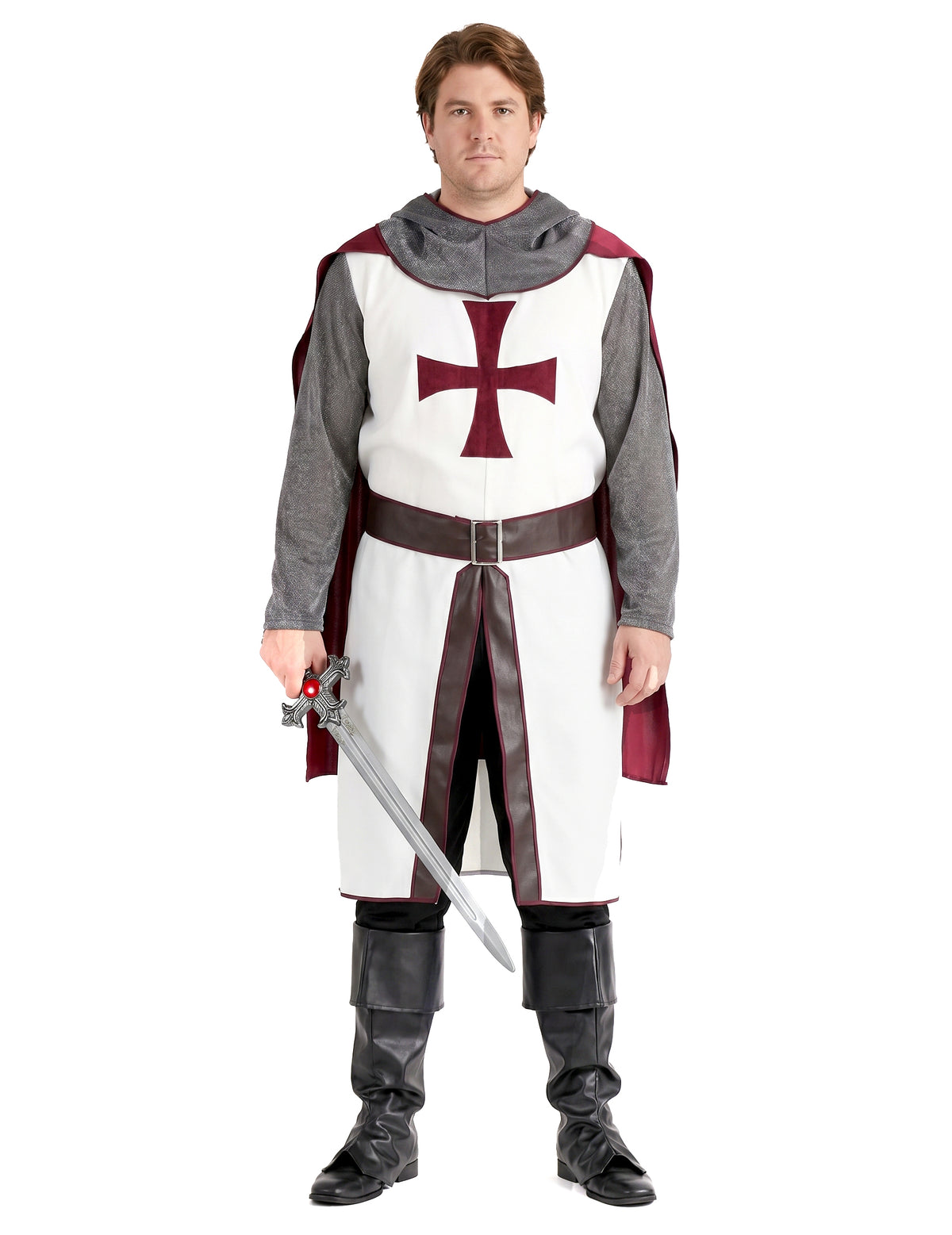 Luxus férfi templomos lovag jelmez 
