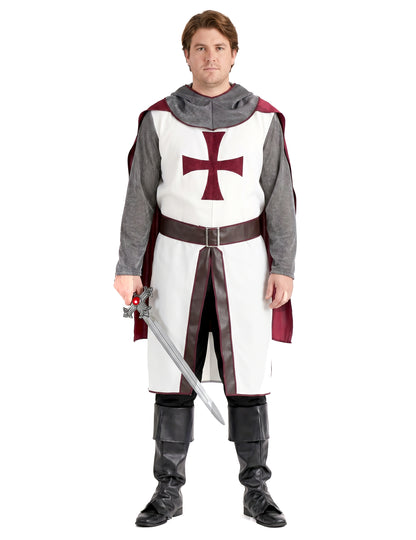Déguisement chevalier templier luxe homme