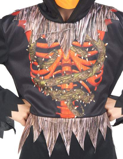 Gyerekcsontváz tök álruhában