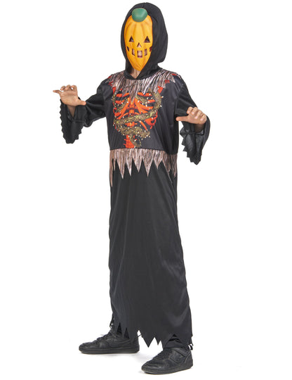 Gyerekcsontváz tök álruhában