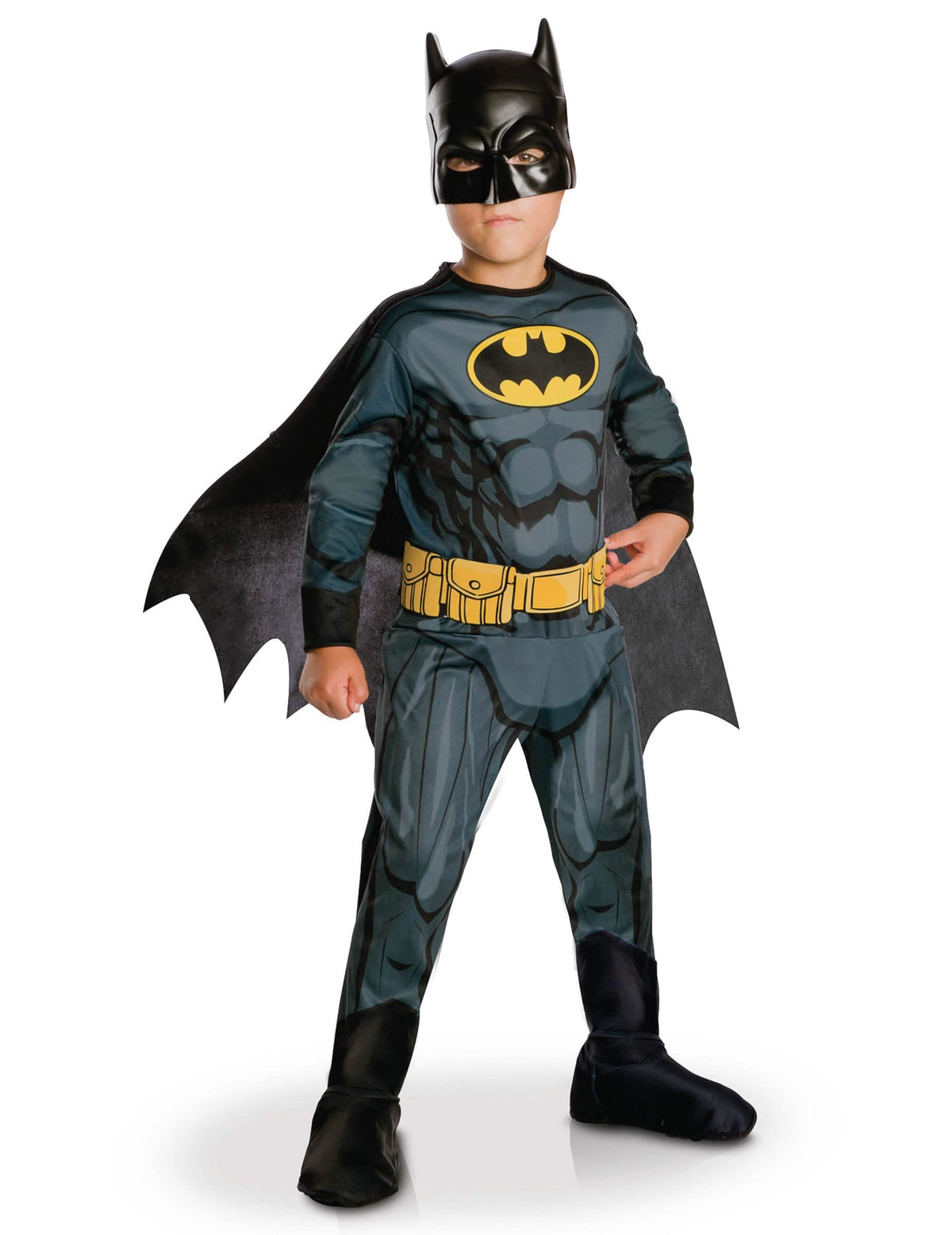 Klasszikus Batman Justice League™ jelmez fiúknak szürke és fekete köpeny és maszkkal