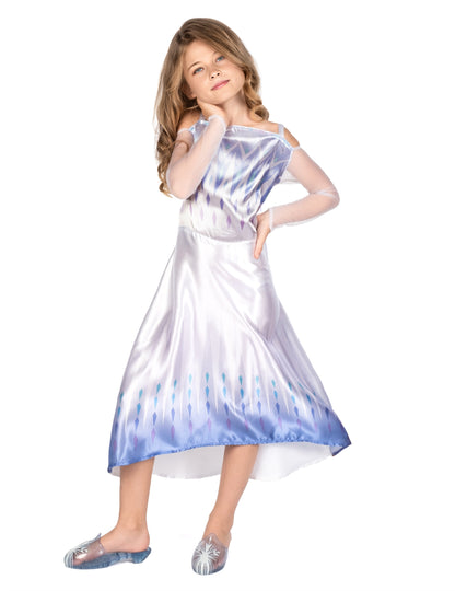 Klasszikus fehér álruhás Elsa a hó királynő 2 lány