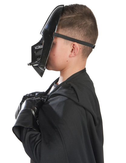 Vue de profil du masque du déguisement classique Dark Vador pour garçon