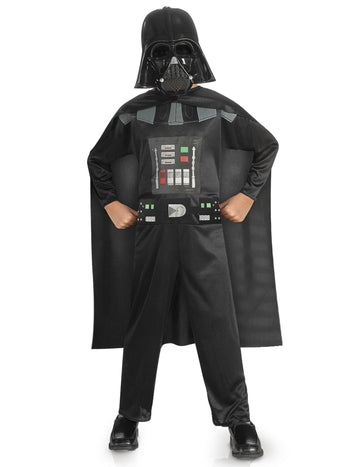 Déguisement classique Dark Vador Star Wars™ pour garçon noir avec masque et cape