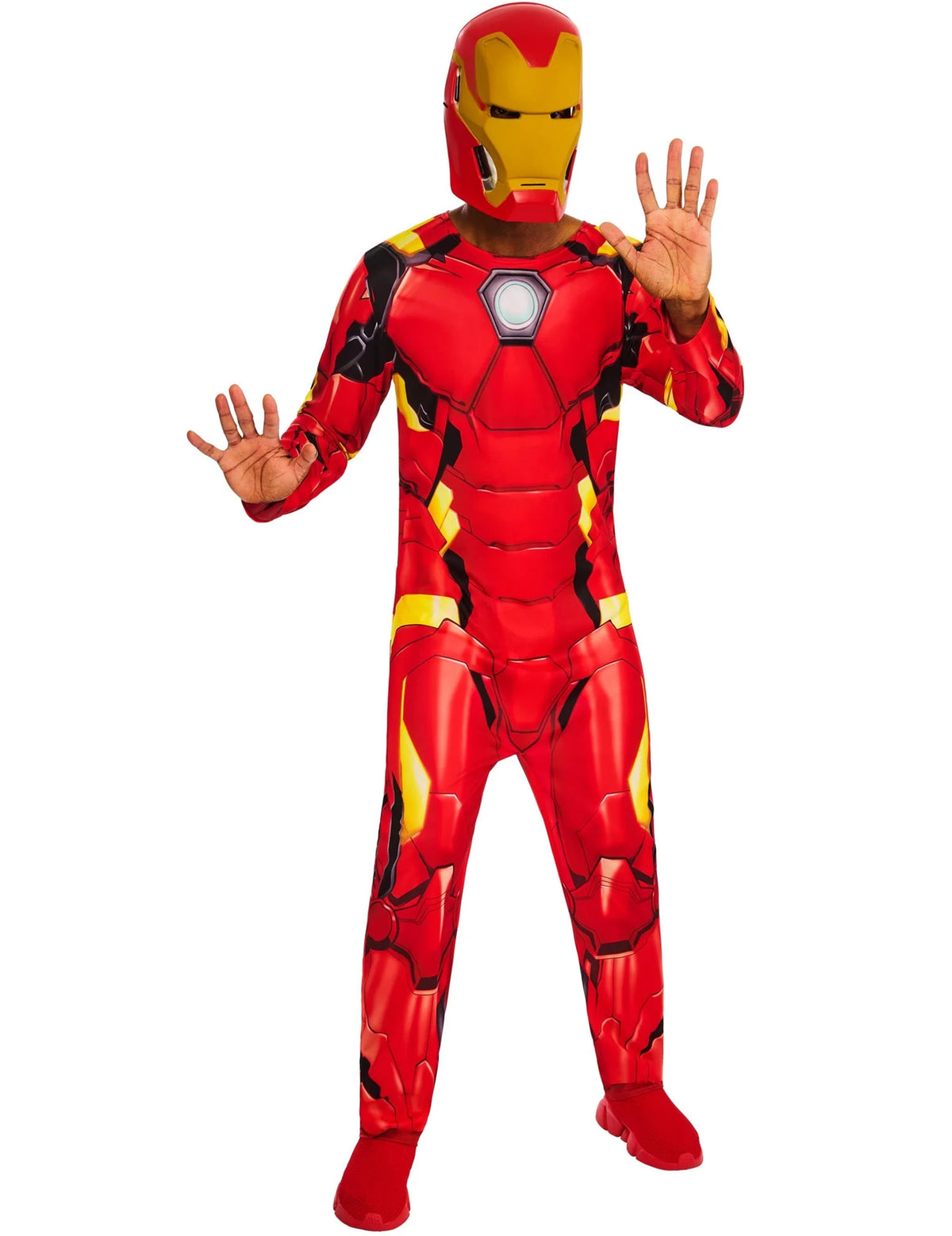 Vue de face du déguisement classique Iron Man™ pour adulte