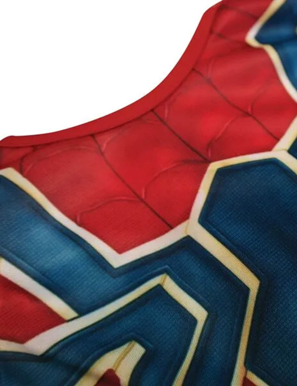 A klasszikus Iron Spider Infinity War™ jelmez nyakkivágásának részletei