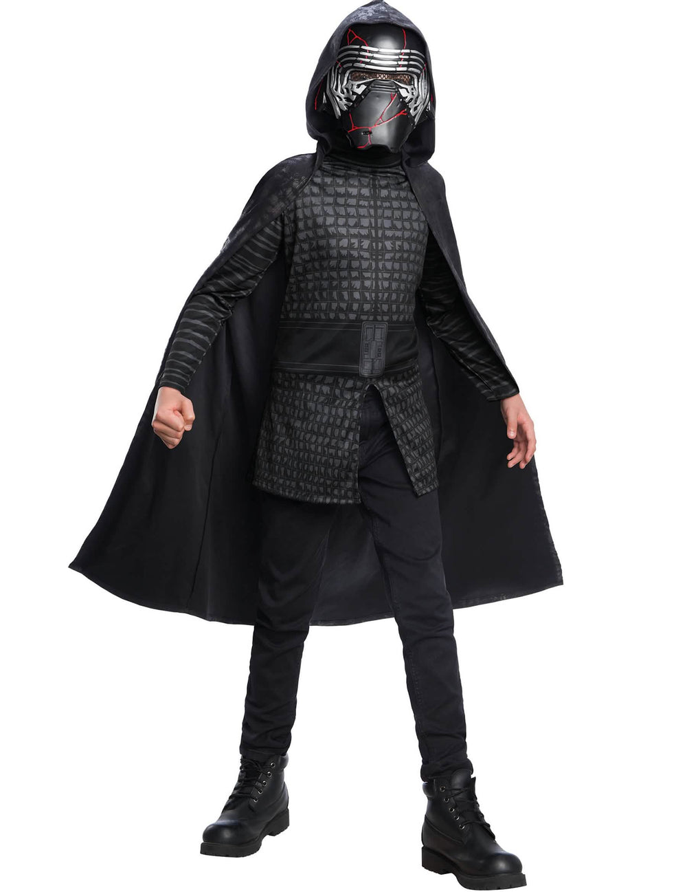 Klasszikus Kylo Ren Star Wars IX gyermek fekete jelmez maszkkal és köpennyel