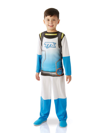 Déguisement classique Miles dans l'espace pour enfant bleu et blanc