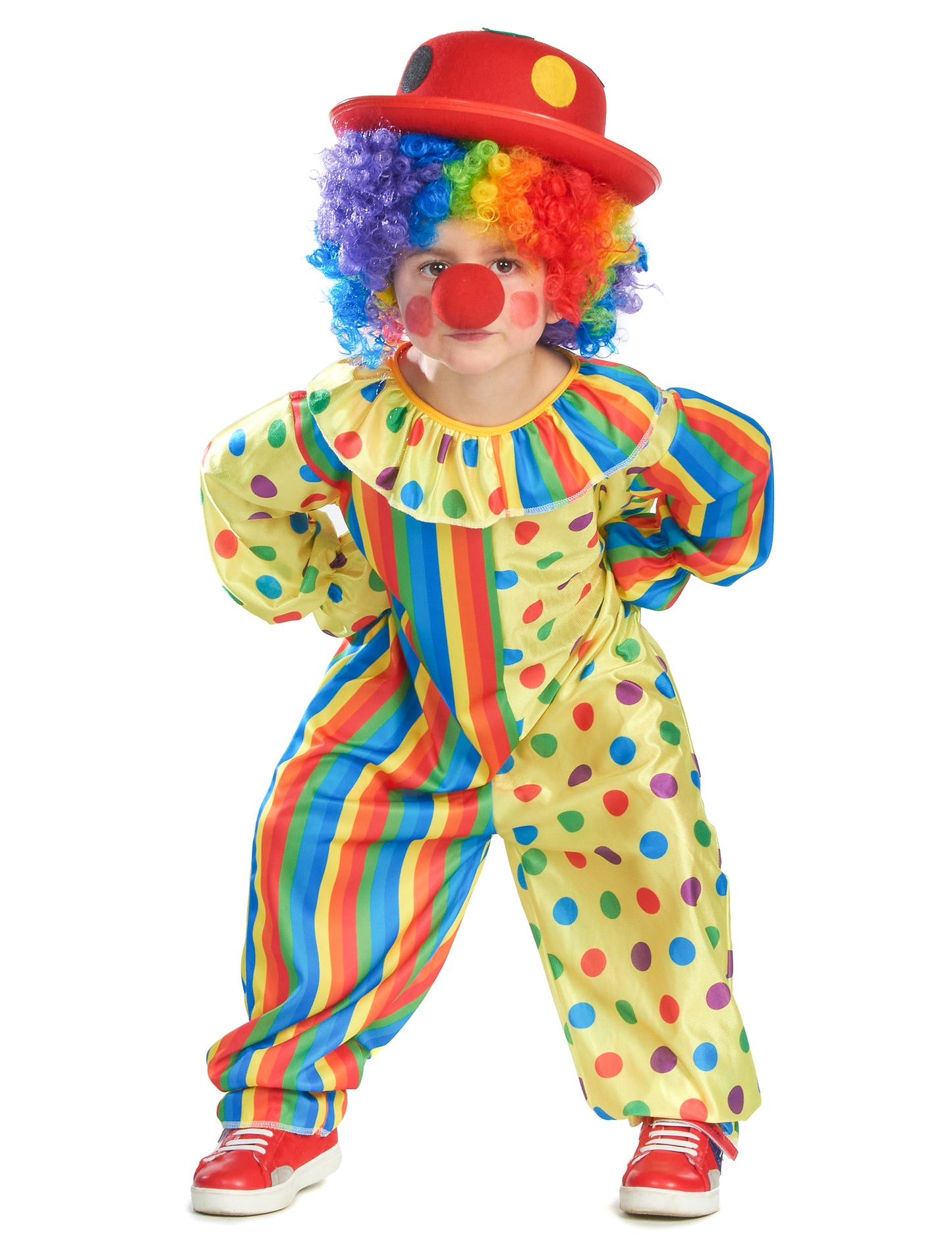 Áttekintés a színes bohóc jelmezről gyermekeknek