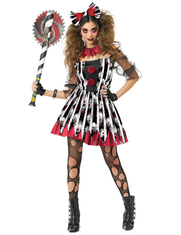 Női luxus őrült bohóc jelmez