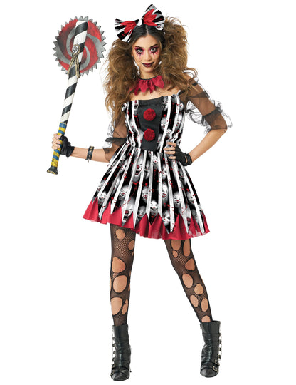 Női luxus őrült bohóc jelmez