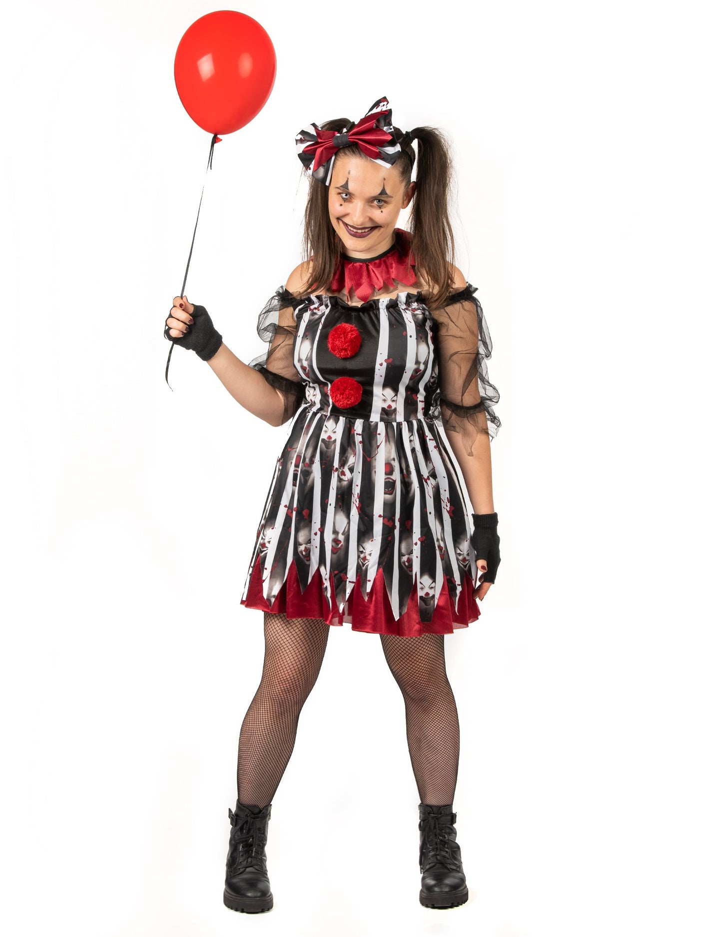 Női luxus őrült bohóc jelmez