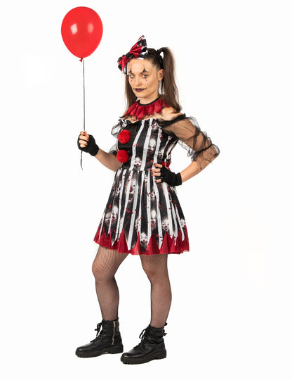 Női luxus őrült bohóc jelmez