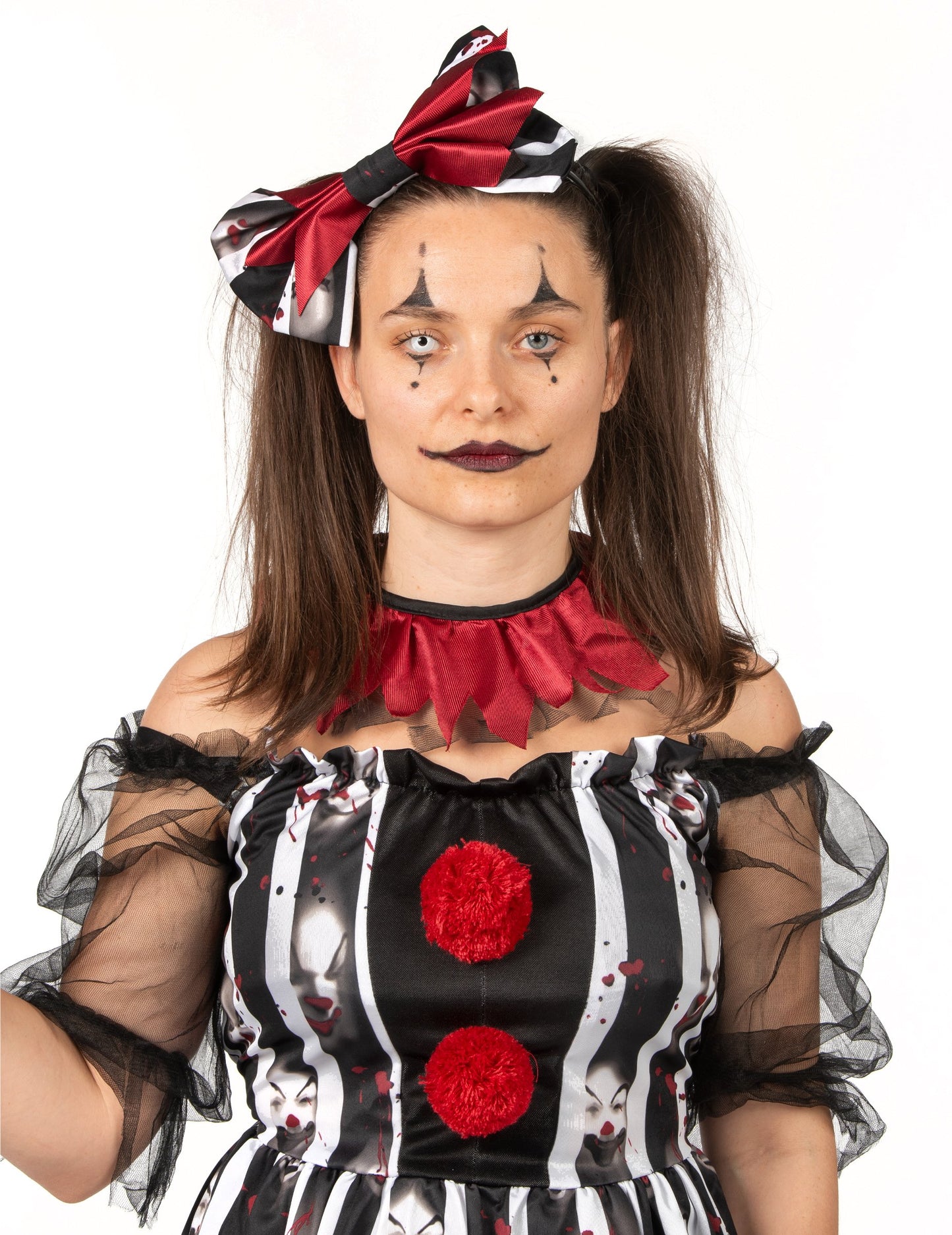 Női luxus őrült bohóc jelmez