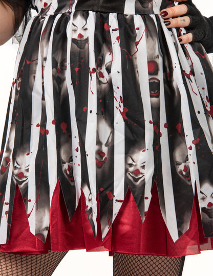 Női luxus őrült bohóc jelmez