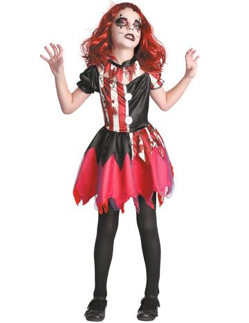 Piros és fekete véres bohóc álruhája