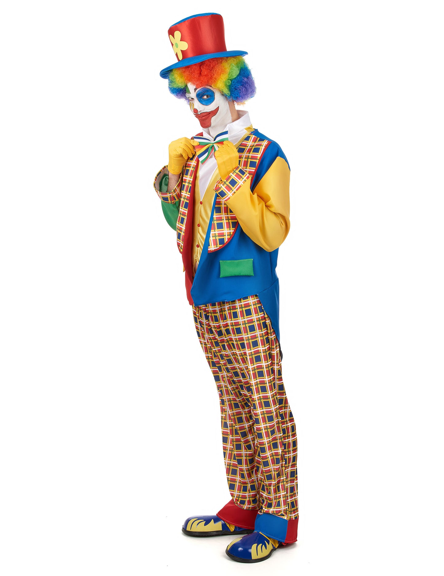 A férfi cirkusz bohóc álruhája