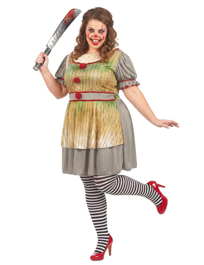 Déguisement clown psycho grande taille femme