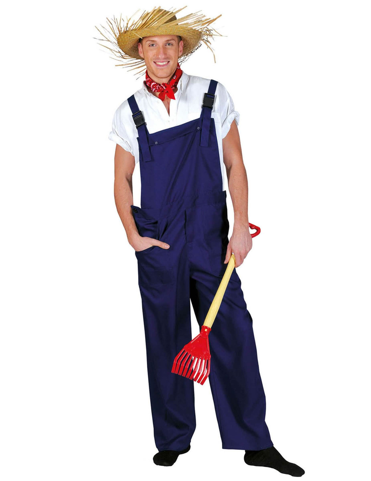 Kék felnőtt overall jelmez