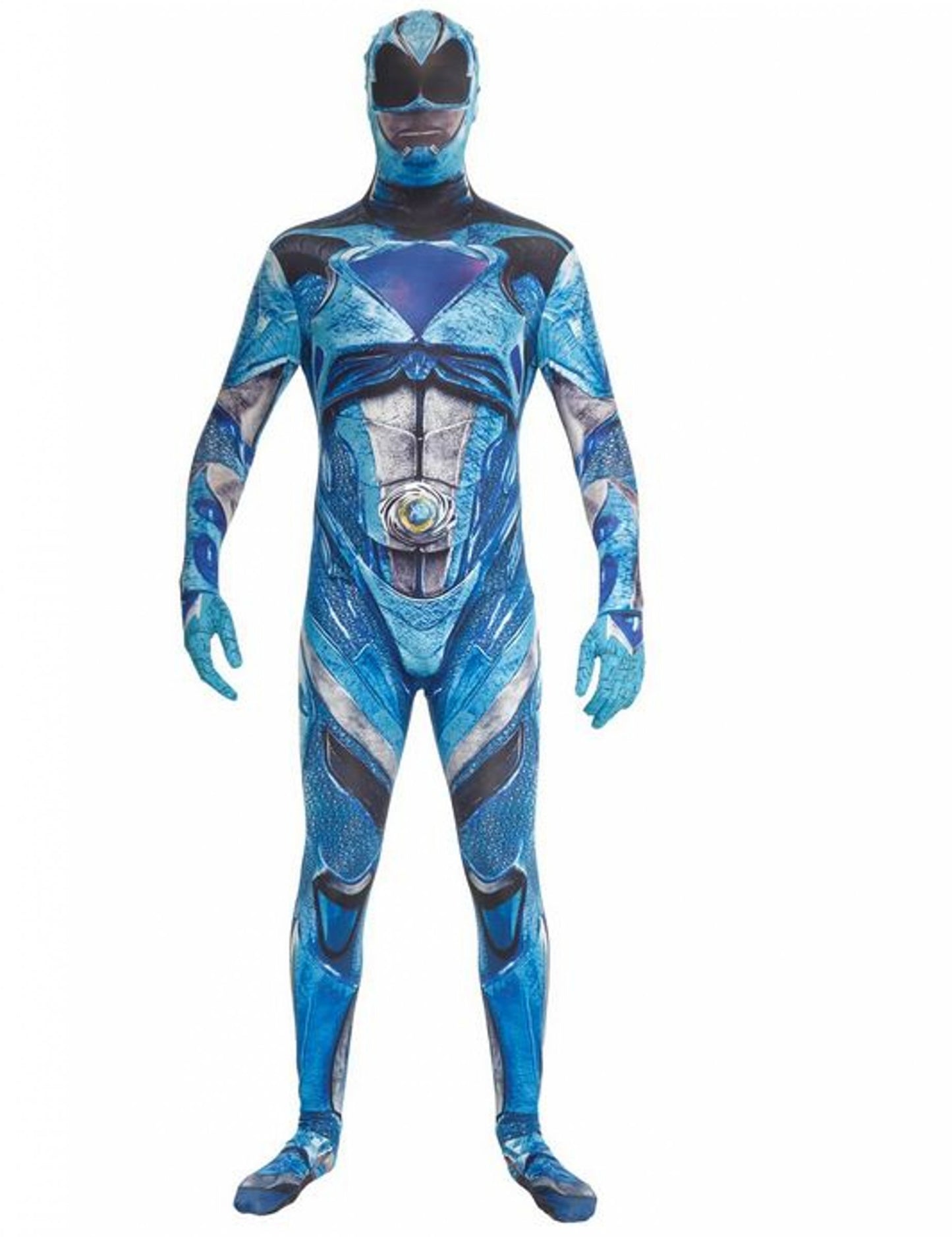 Kék kombináció álcázása Power Rangers Deluxe felnőttkori morfuiták
