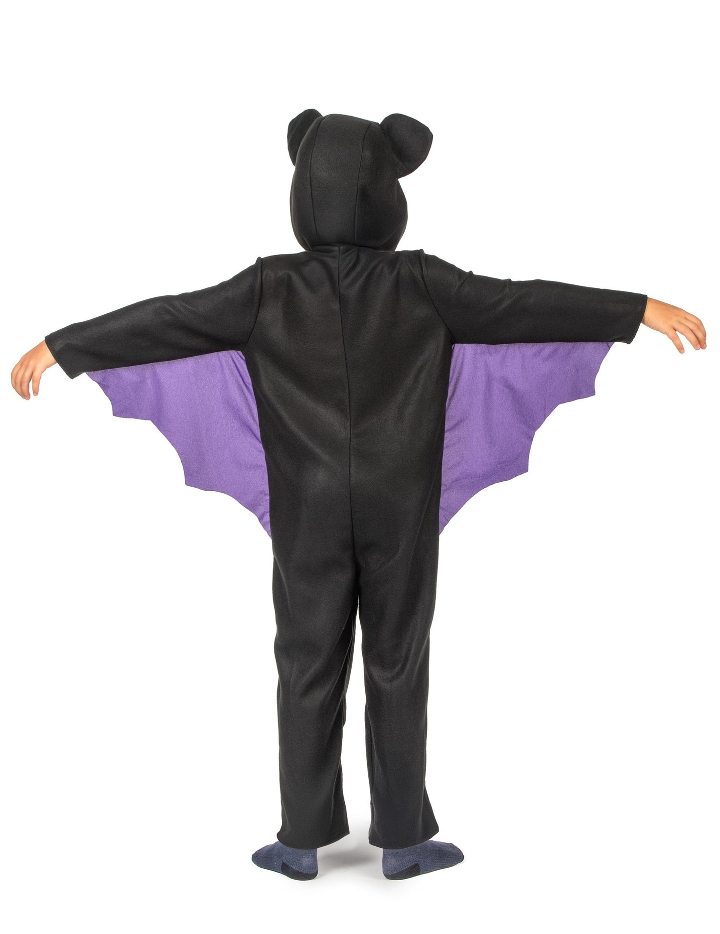 Fekete és lila fiú denevér kombinált jelmez