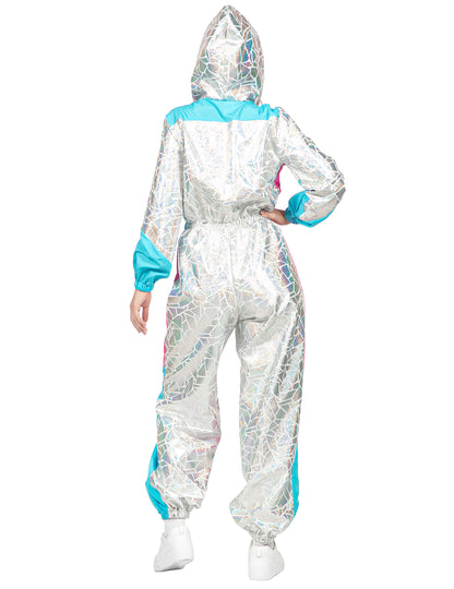 Luxus holografikus síoverál jelmez női