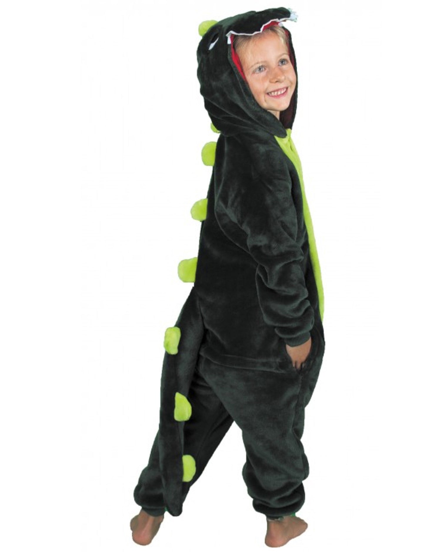 Gyerek zöld dino kombináció álcázása