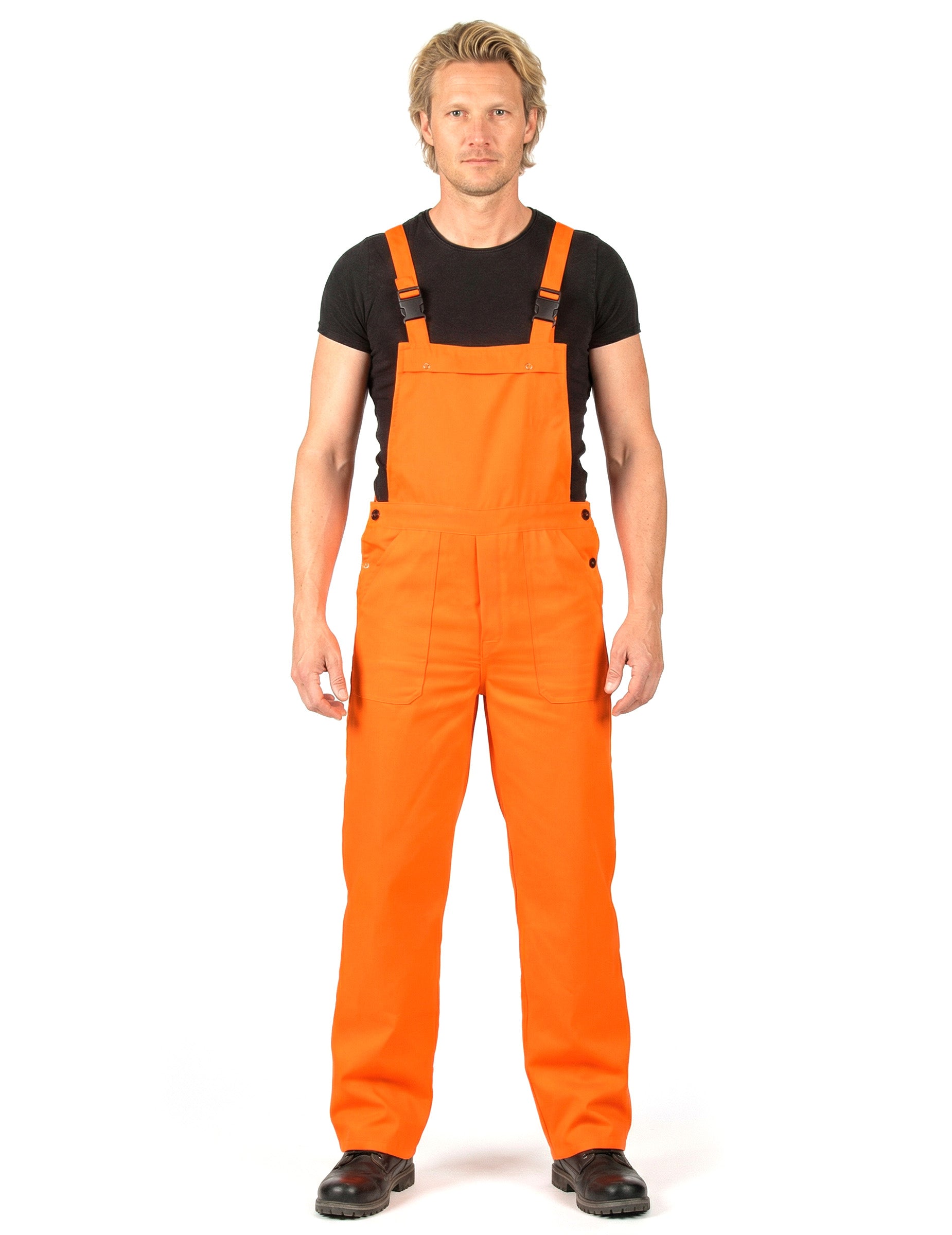 Déguisement combinaison orange fluo pour adulte orange vif