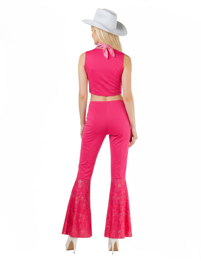 Teljes jelmez cowboy rózsaszín szexi nő