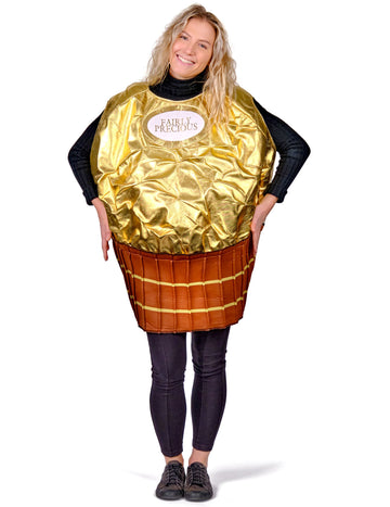 Arany színű felnőtt cukorka jelmez