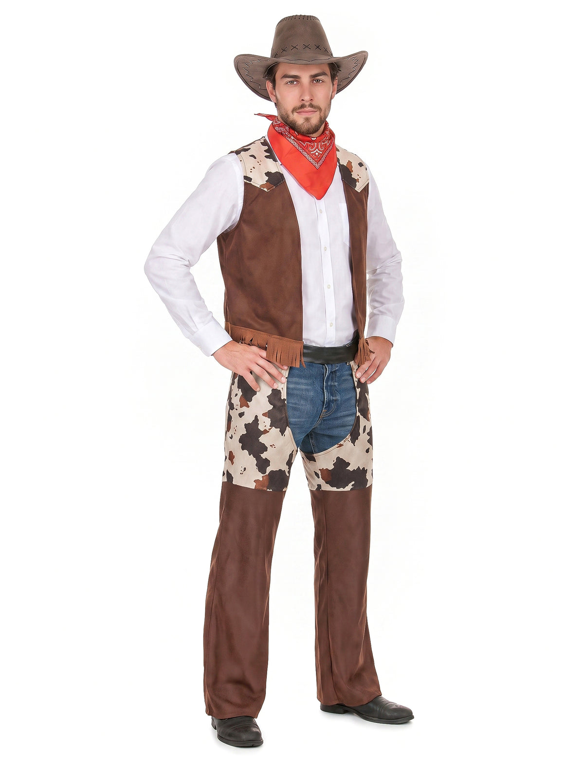 Nyugati ember cowboy álruhában