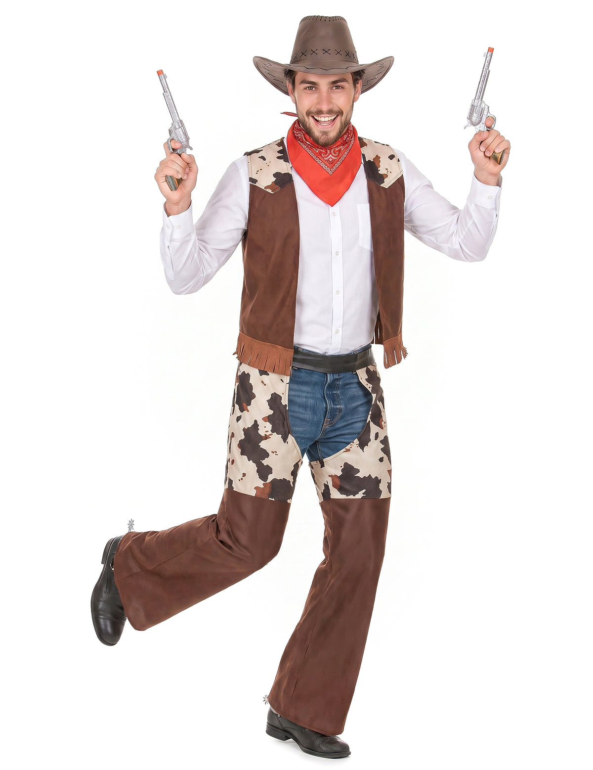 Nyugati ember cowboy álruhában