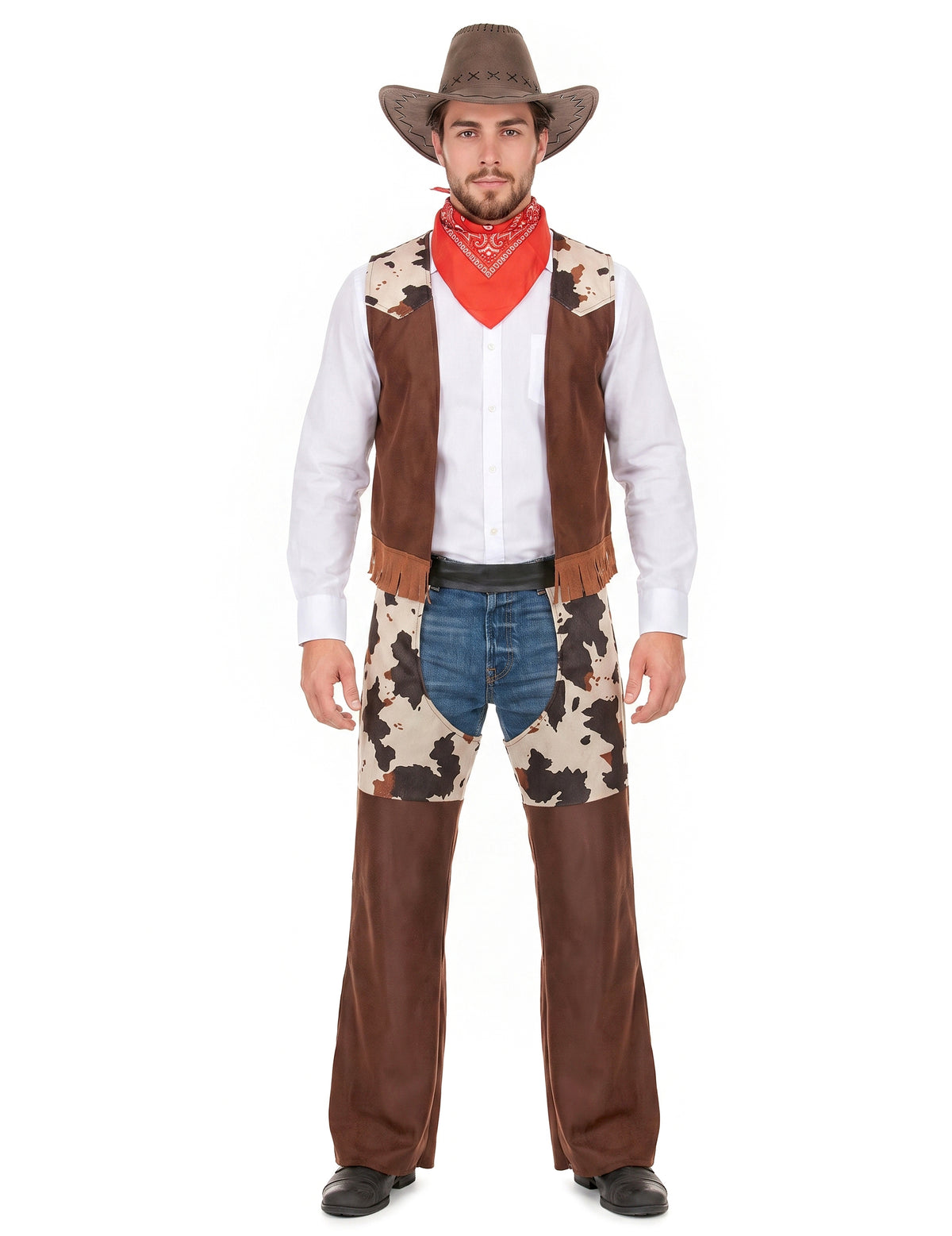 Nyugati ember cowboy álruhában
