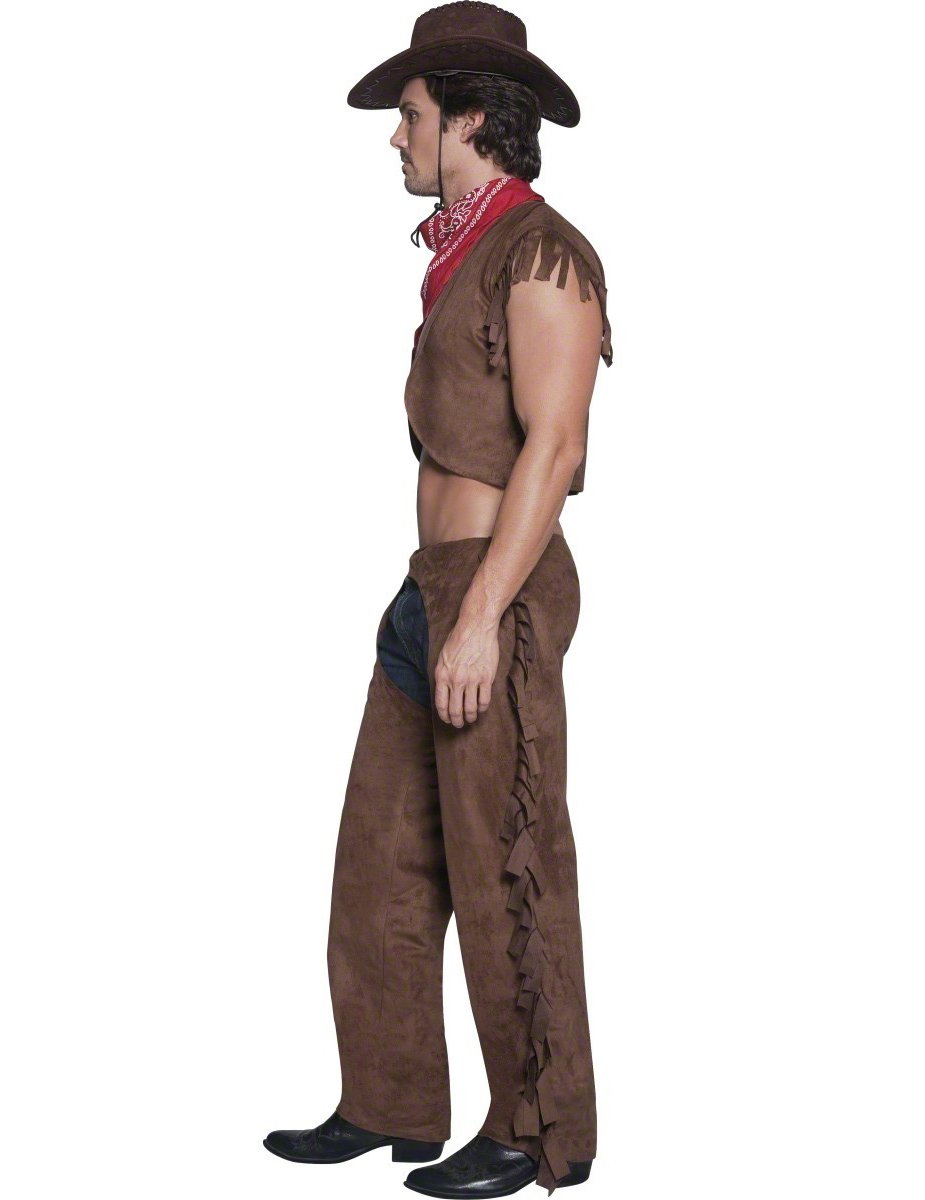 Szexi ember cowboy álruhában