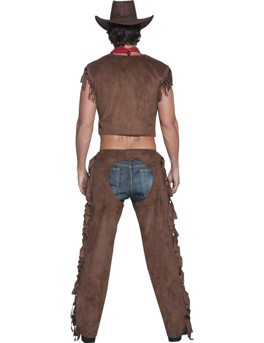 Szexi ember cowboy álruhában