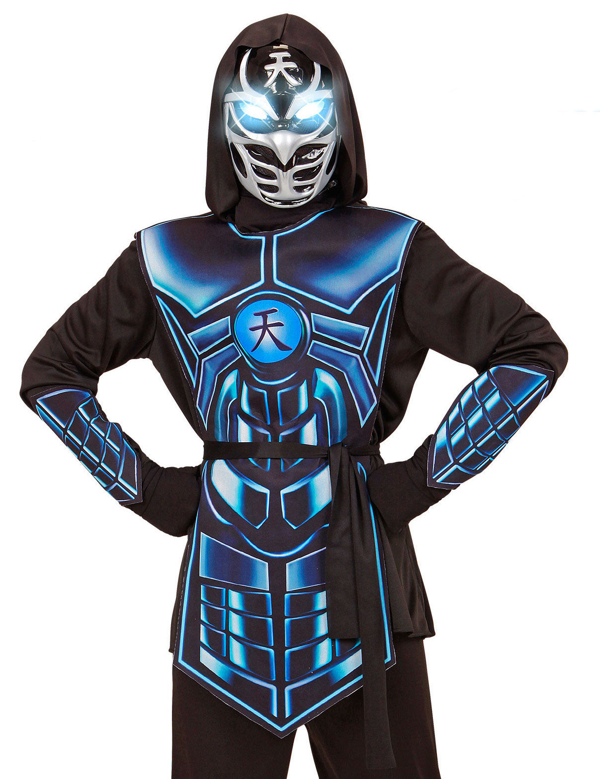 Világító és hangos Cyber ​​Ninja jelmezgyermek