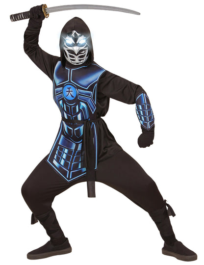 Világító és hangos Cyber ​​Ninja jelmezgyermek