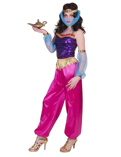 Keleti táncosnő jelmez fejdísszel nőknek 