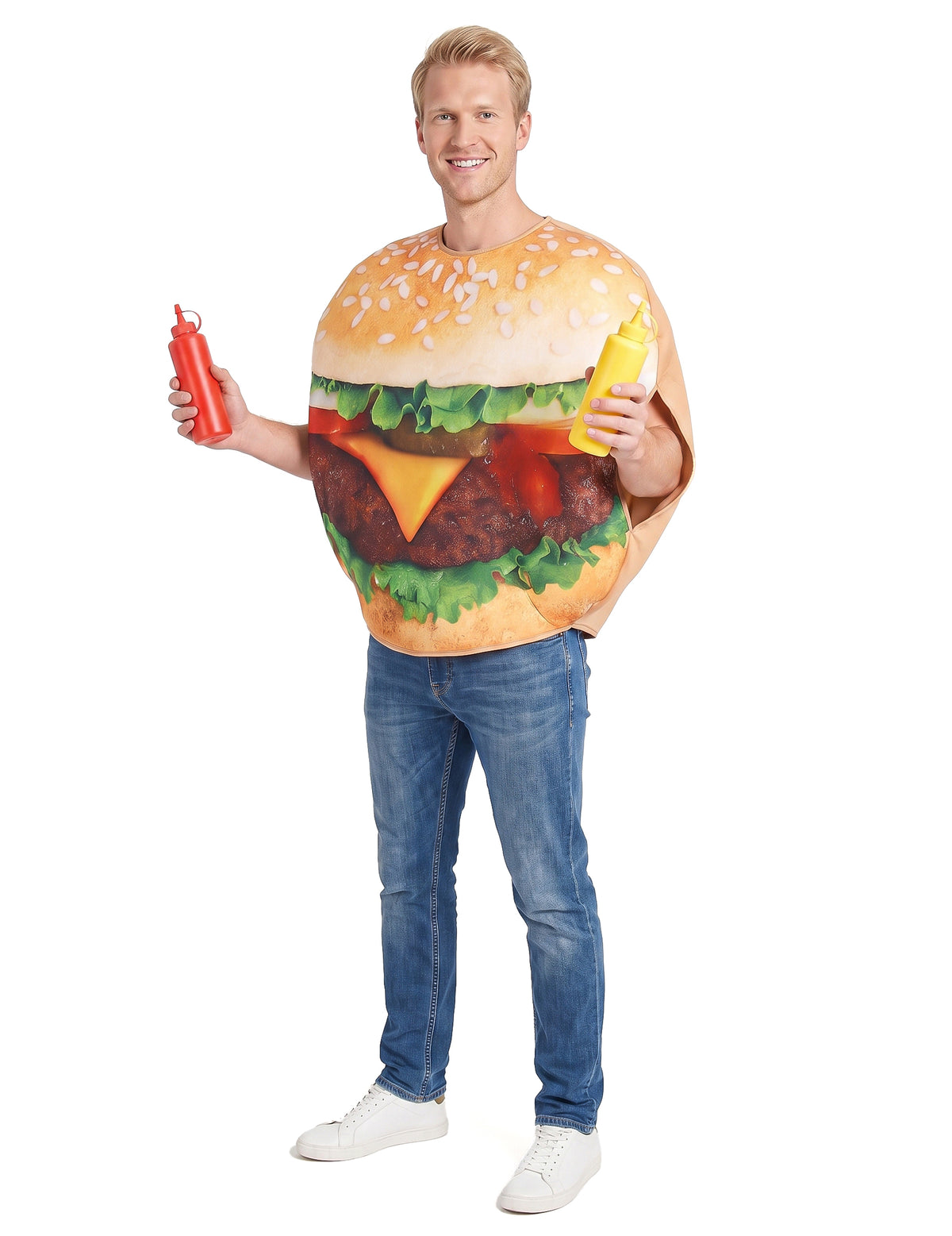 Felnőtt hamburger jelmez