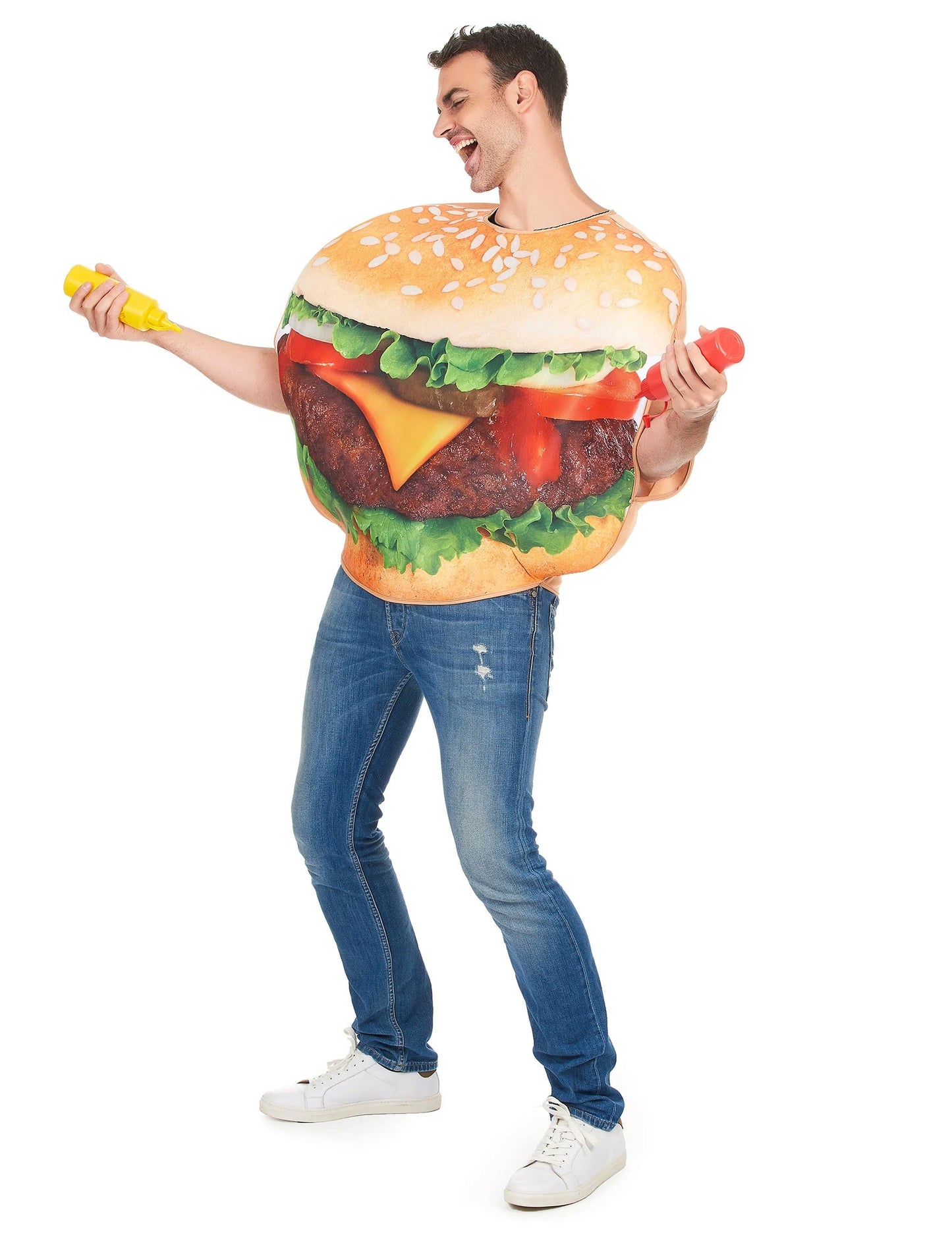 Felnőtt hamburger jelmez