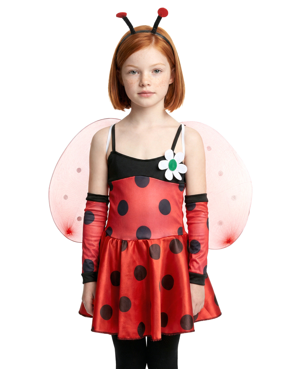 Vue d'ensemble du déguisement de coccinelle pour fille