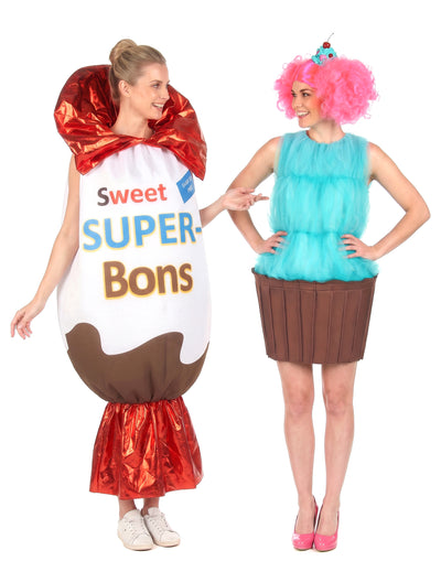 Superhős és cupcake párjelmez felnőtteknek