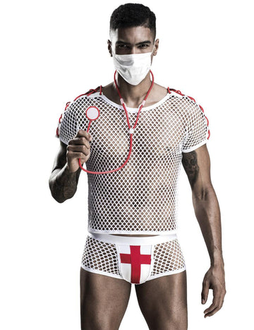 Szexi luxus orvos jelmez a férfiak számára