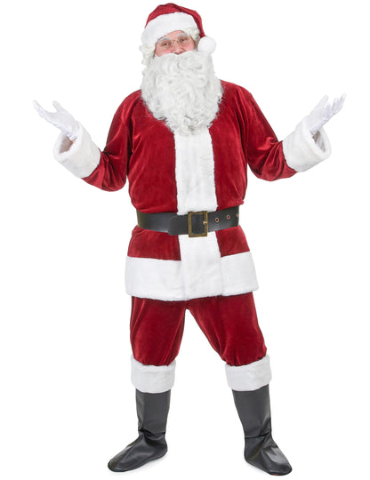 Vue de face du déguisement de Père Noël