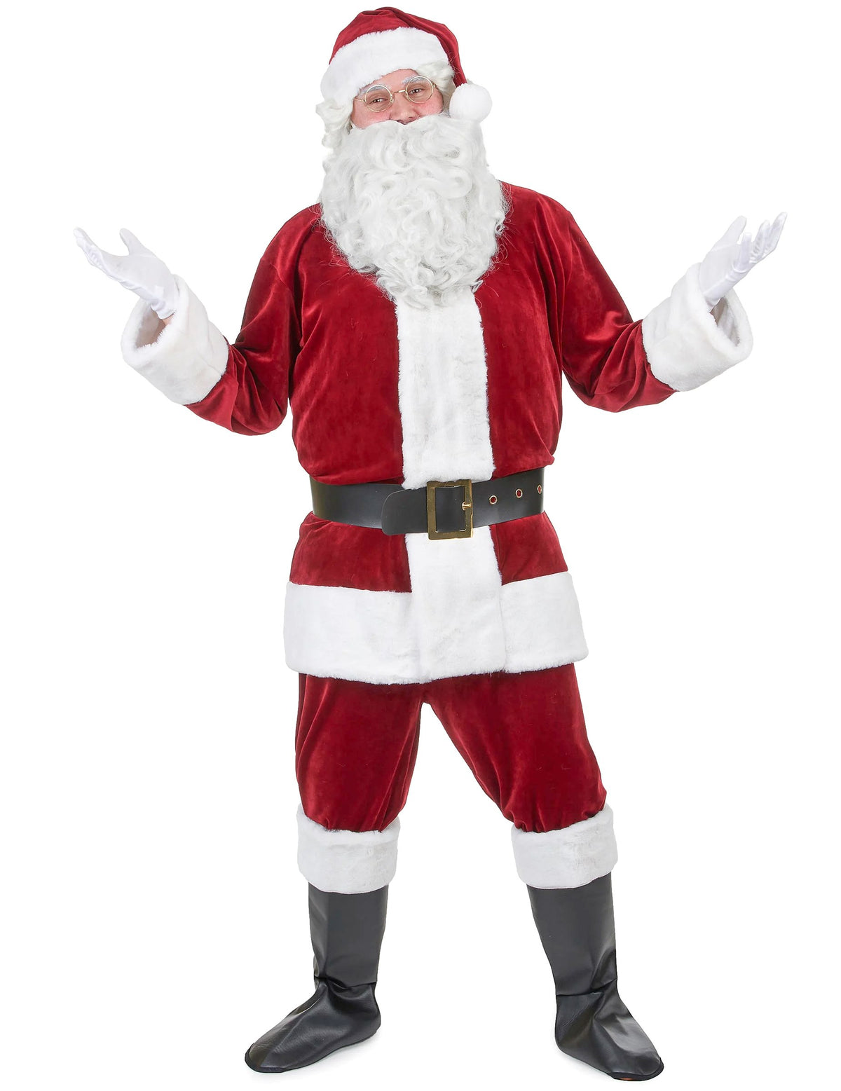 Vue de face du déguisement de Père Noël